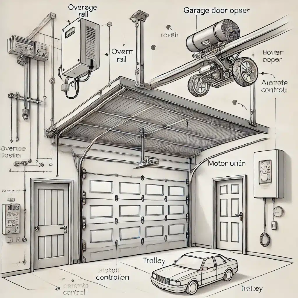 how does a garage door opener work