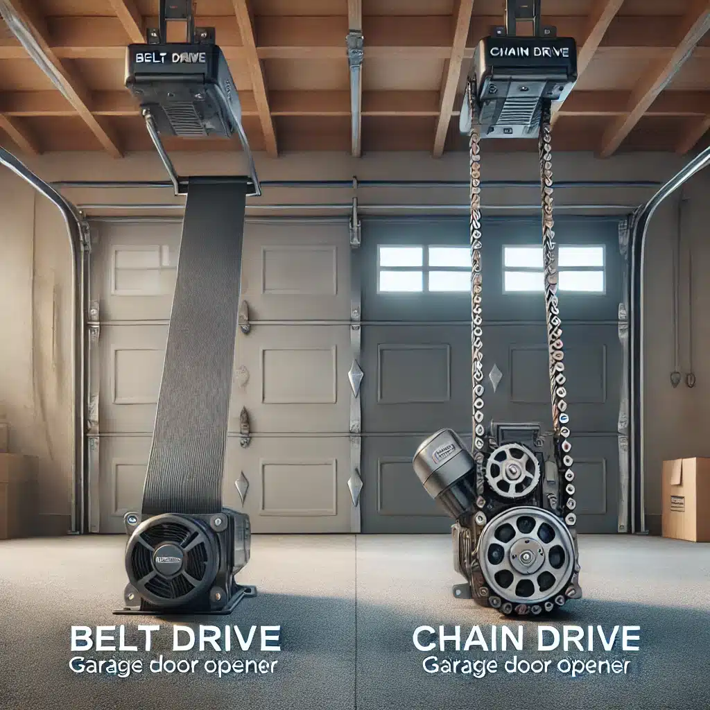 belt vs chain garage door opener