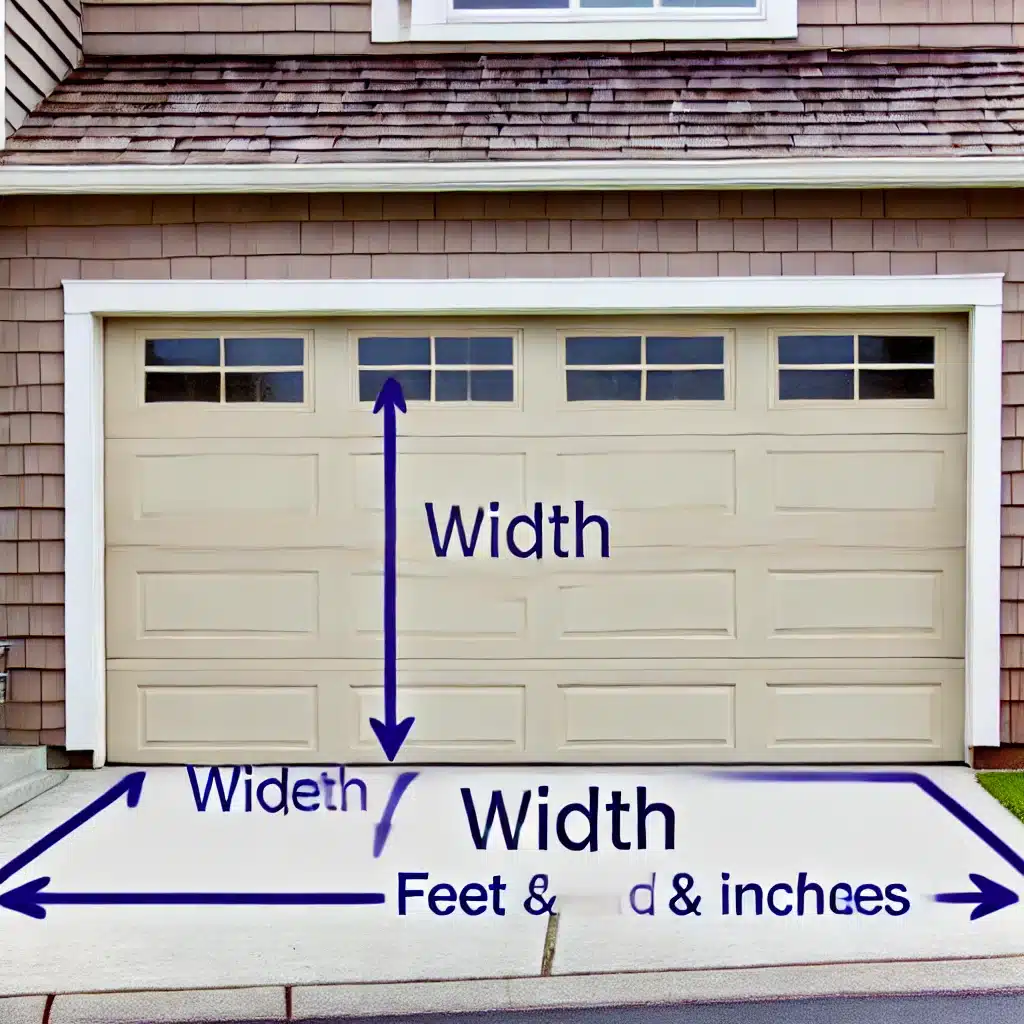 garage door width