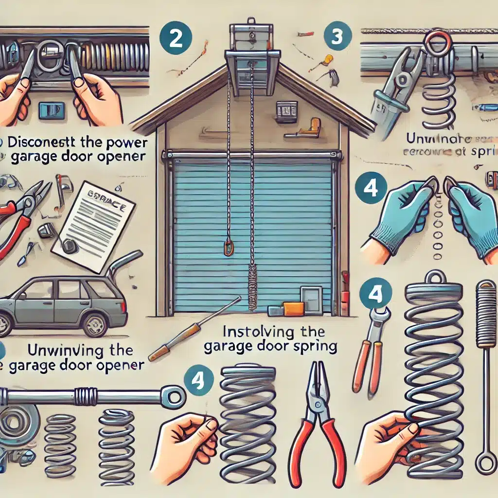 how to replace garage door spring