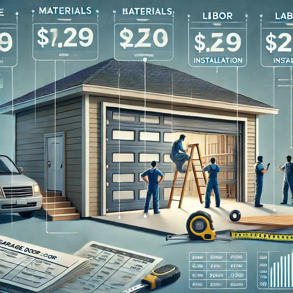 2 car garage door replacement cost